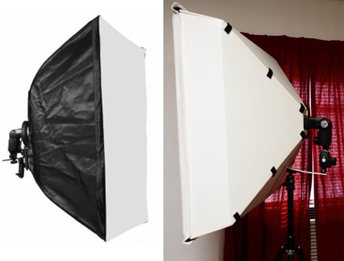 Una caja de luz de iluminación para fotografía de bricolaje