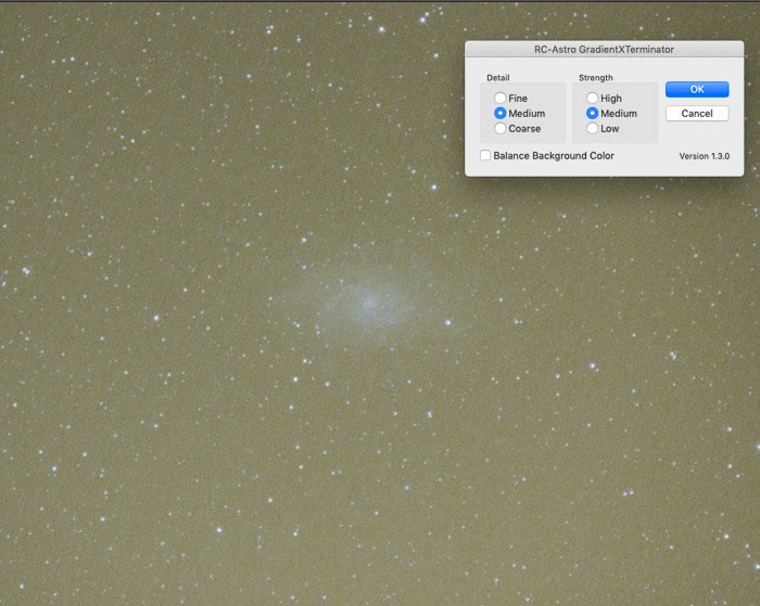 una captura de pantalla que muestra cómo editar astrofotografía en Photoshop