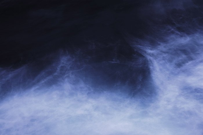 Fotografía abstracta atmosférica tomada con una velocidad de obturación lenta