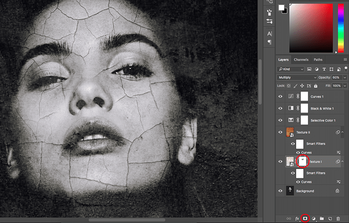 Una captura de pantalla que muestra cómo crear retratos abstractos en Photoshop