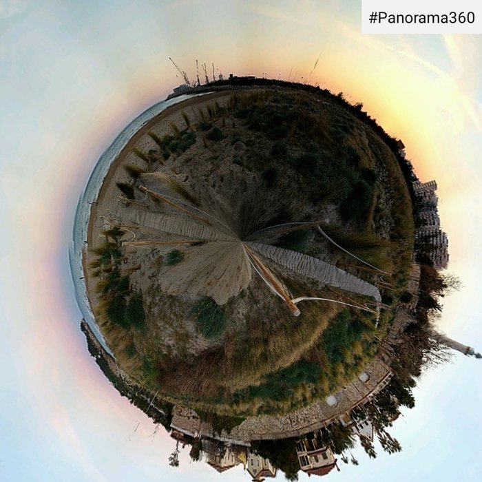 Un planeta diminuto y genial creado con Panorama 360