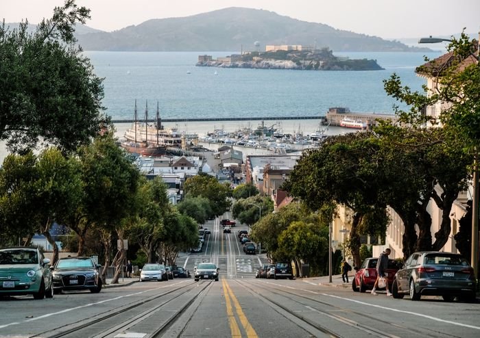 Foto de San Francisco con Alcatraz de fondo