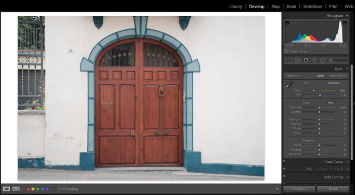 Una captura de pantalla que muestra cómo modificar la claridad de una selección de su imagen con la herramienta Pincel: herramienta de claridad lightroom 