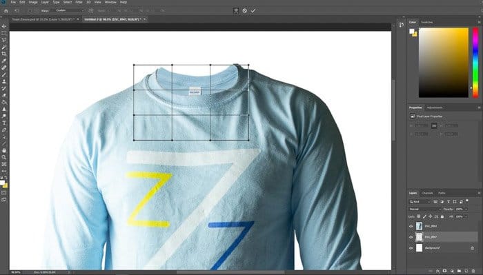 una captura de pantalla de cómo editar fotografías de ropa en Photoshop