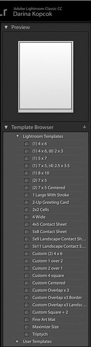 Captura de pantalla de cómo crear una hoja de contactos de Lightroom