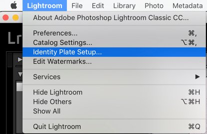 Captura de pantalla de la creación de una hoja de contactos en Lightroom