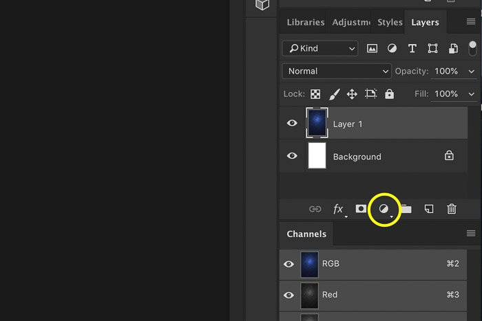 Una captura de pantalla que muestra cómo crear un fondo digital en Photoshop: cambie el color del fondo de Photoshop