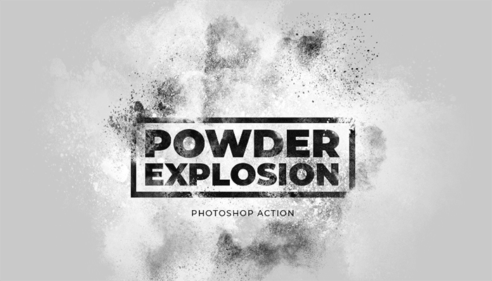 Captura de pantalla de la acción gratuita de Photoshop Explosión de polvo