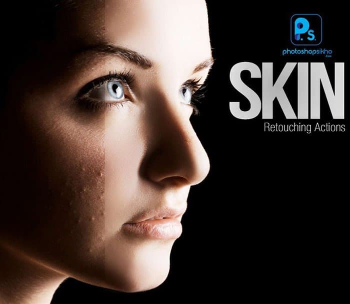 Acción gratuita de Photoshop para retocar la piel