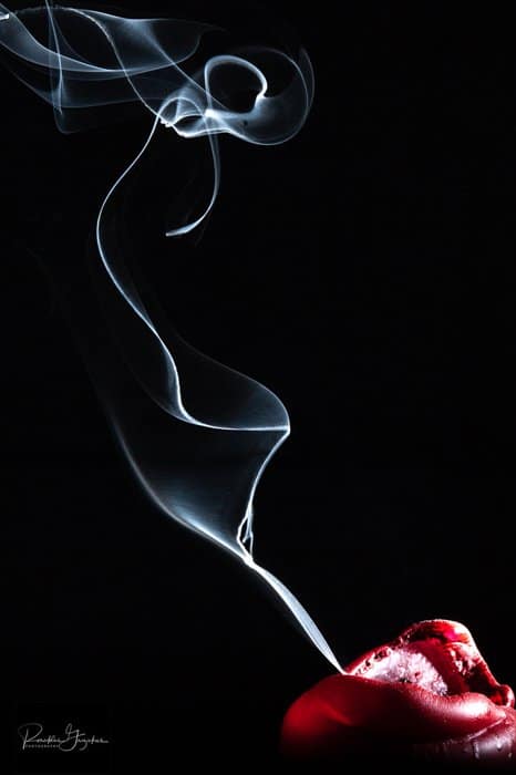 Fotografía abstracta de humo