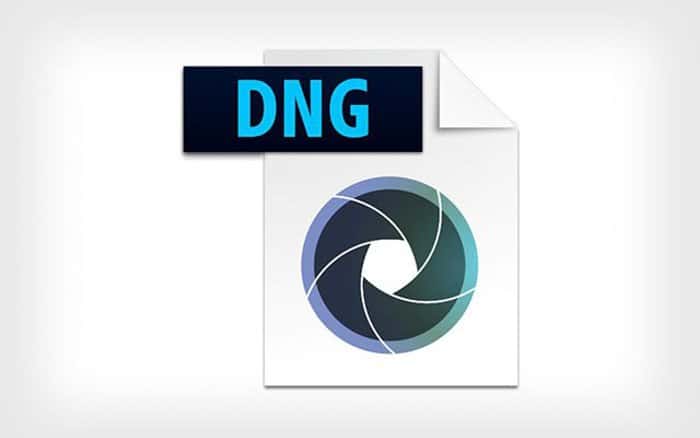 Icono de Adobe para formato de archivo dng