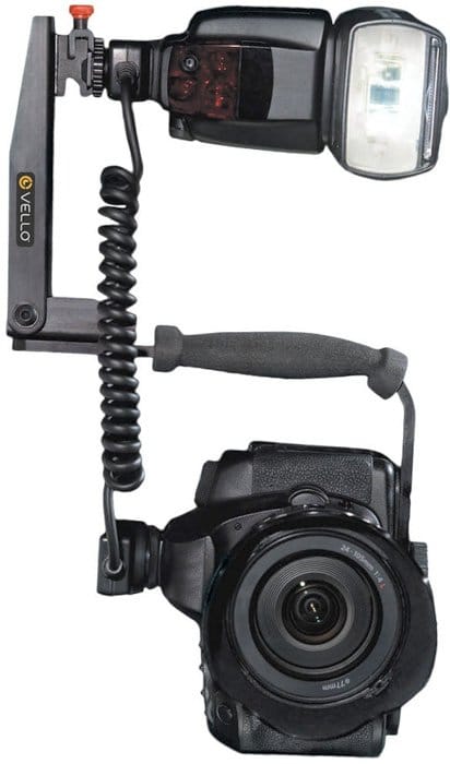 Soporte de flash giratorio Vello QuickDraw - soporte de flash de cámara