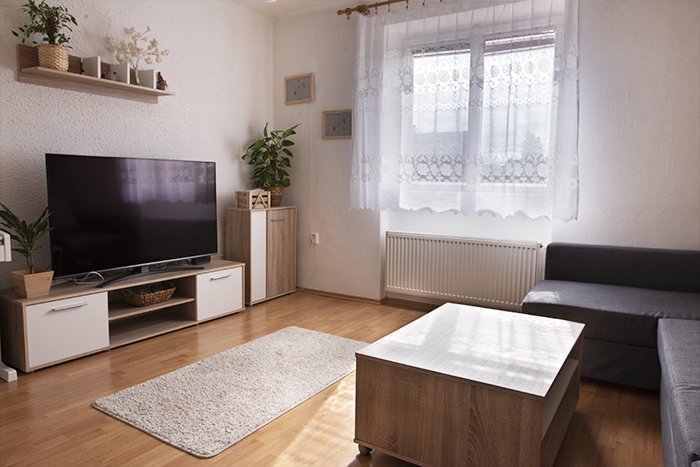 Fotografía inmobiliaria HDR del interior de una sala de estar