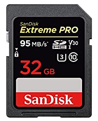 Una tarjeta de memoria SanDisk Secure Digital SD de 32 gb