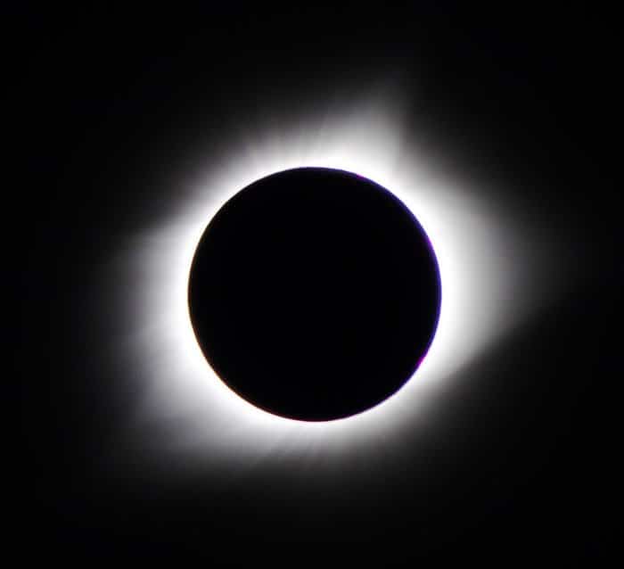 foto del eclipse solar total